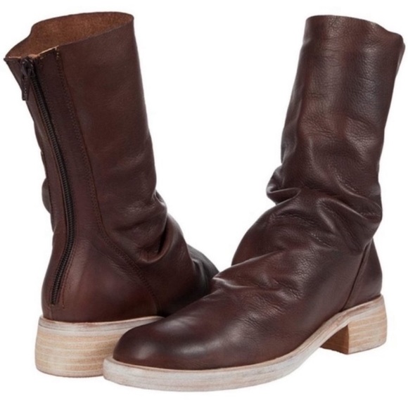 FREE PEOPLE | Brown Sutton Slouch Leather Boots - Picture 13 of 13